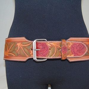 LEATHER SASH BELT